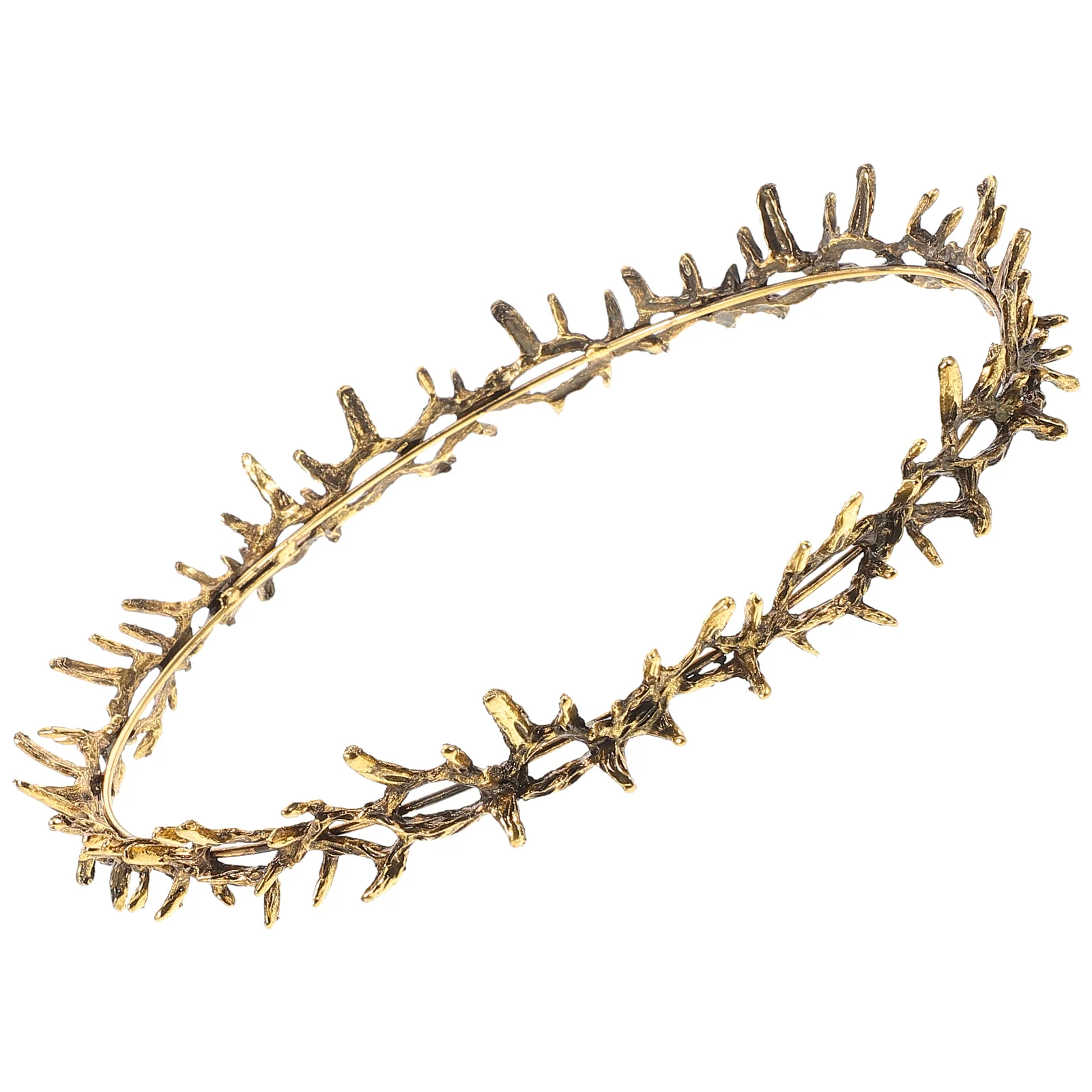 Crown of Thorns Elven for Men Crowns Egyptian Headpiece Elf Headband Barb Wire Bracelet Barbed