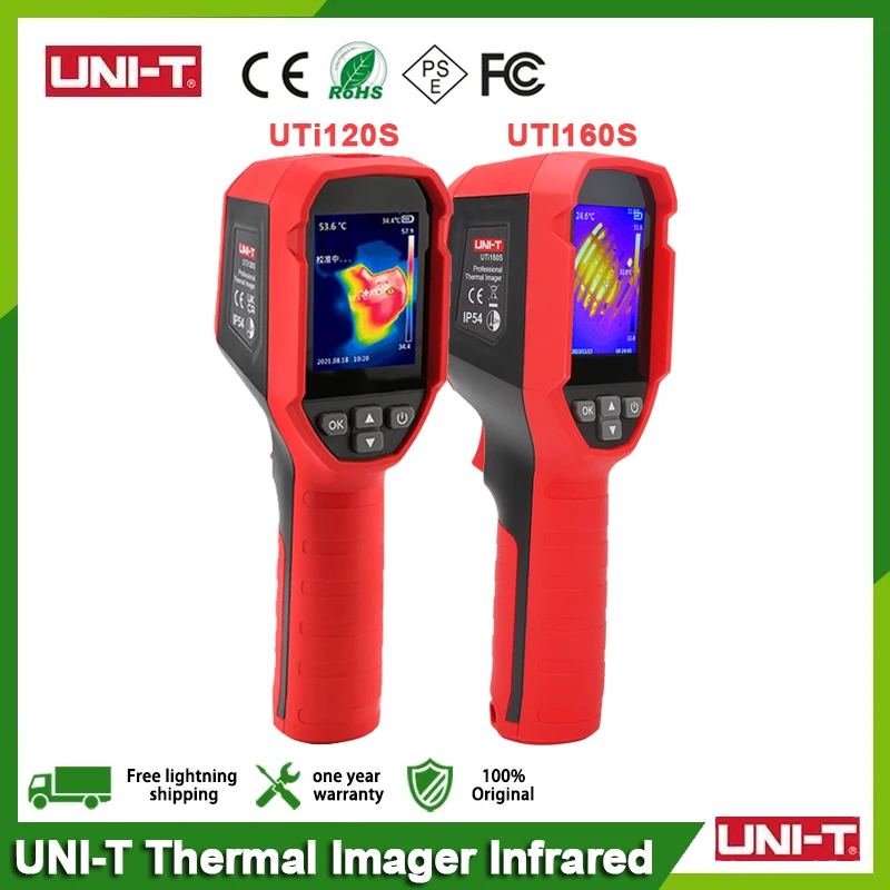 UNI-T UTi120S UTi160S Infrared Thermal Imager PCB Circuit Industrial Floor Heating Tube Testing Temperature Thermal Camera