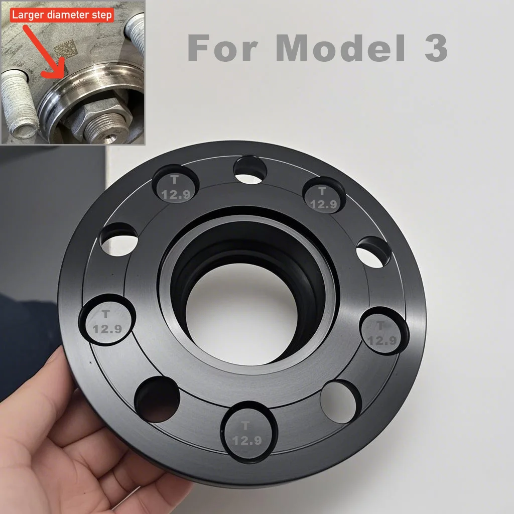 2 조각 15/20/25/30/35mm PCD 5x114.3 Tesla Model 3 모델 Y M14XP1.5 용 CB 64.1mm 휠 스페이서 어댑터 슈트