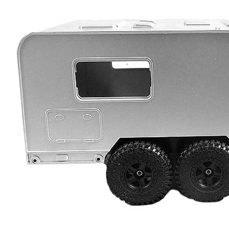 ODIES-Simulation RV Trailer Recreational Vehicle Model For 1/16 1/18  RC Crawler TRX4M Upgrade Part