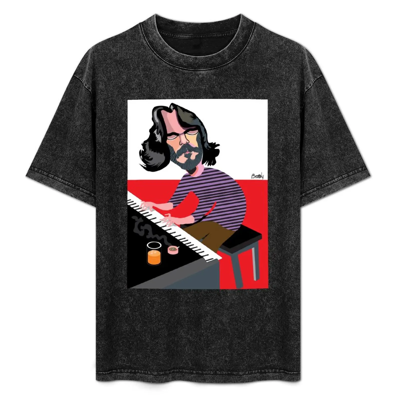 

Santiago Feliú, Brady Izquierdo, Backroom Art T-Shirt Basic Plain Short Sleeve Crew Neck Tee