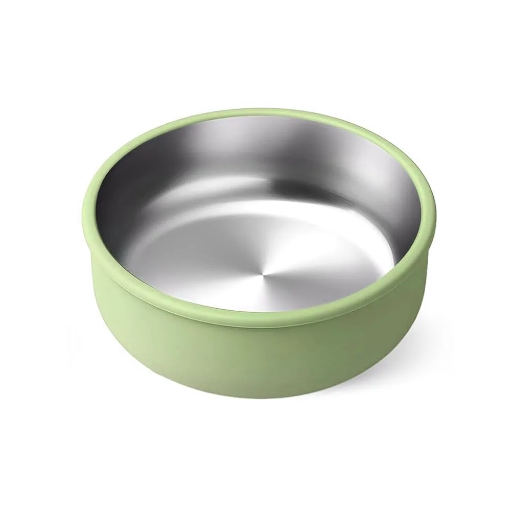 

Silicone Baby Bowls with Removable Shell Anti Scald Baby Food Bowl 304 Stainless Steel Unbreakable Baby Plates for Food Feeding