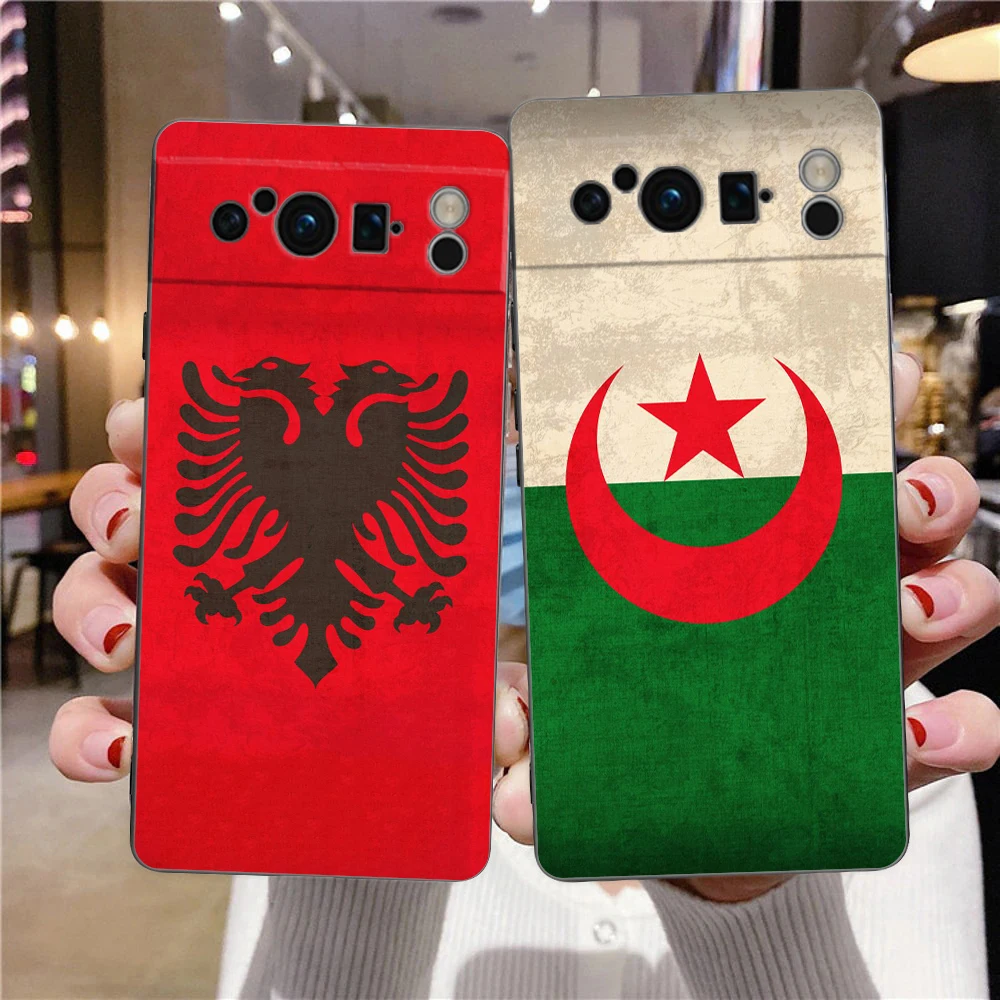Israel DIY Country Flag Customized Phone Case For Google Pixel 8 A 7 6 Pro Soft TPU Shell For Pixel 6A Shockproof Black Cover