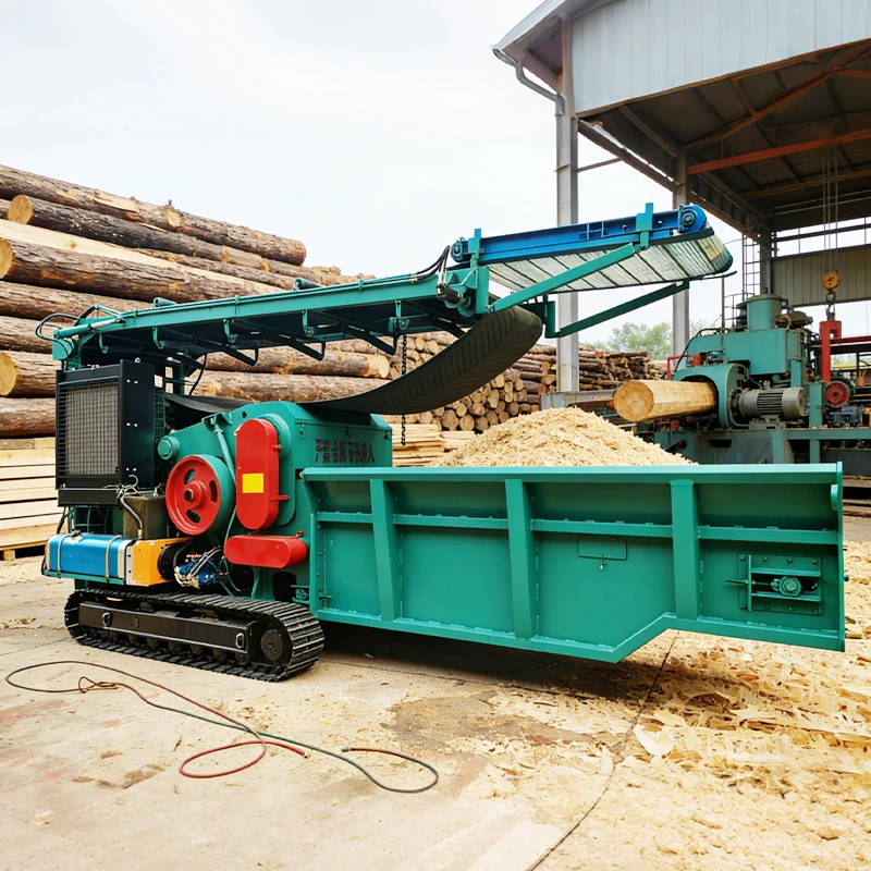 CE Certified Industrial Wood Branch Crusher Shredder Boards Chipper Stump Grinding Machine Construction Wood Recycling Machine