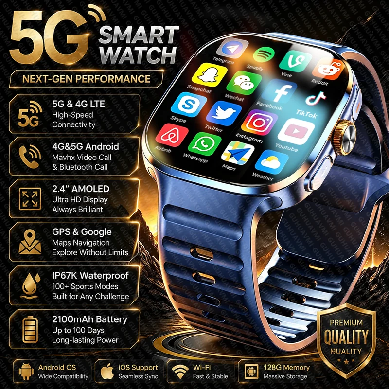 Smartwatch Professional Watches For Men - Новые мужские смарт-часы с поддержкой 4G/5G,