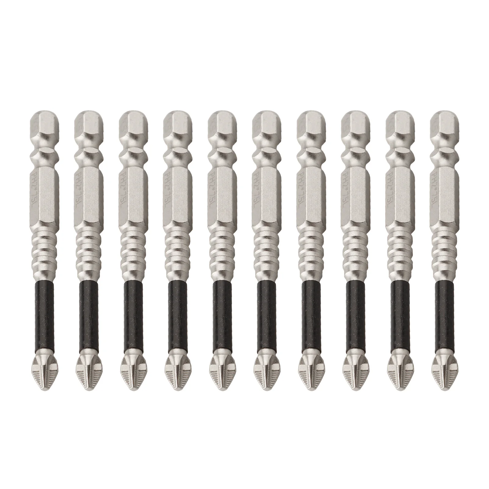 

10pcs/set Cross Magnetic Screwdriver Bit High Hardness Alloy Steel Anti-Slip Long Drill Bits For Hand Drills Power Tool Parts