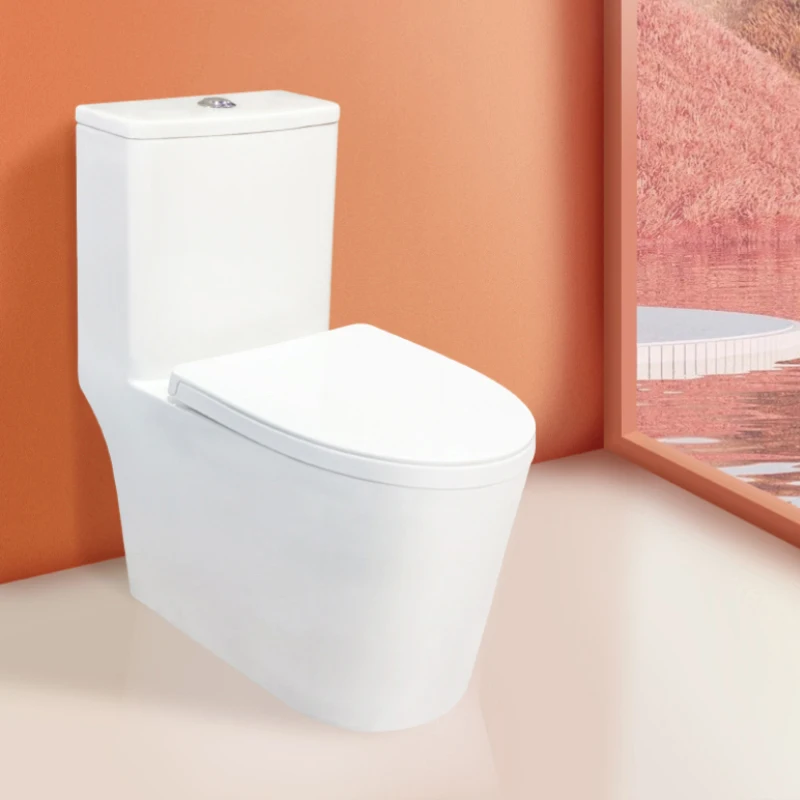 

ri-Creative Home Modern Design Super Vortex Siphon Silent Flush Toilet Seat Water-Saving for Bathroom Use*