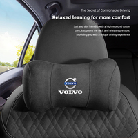 Volvo Car Seat Head Support Suede Memory Cotton Neck Pillow Interior Accessories For XC60 V90 V60 V40 XC90 S90 S60 C30 V70 XC40