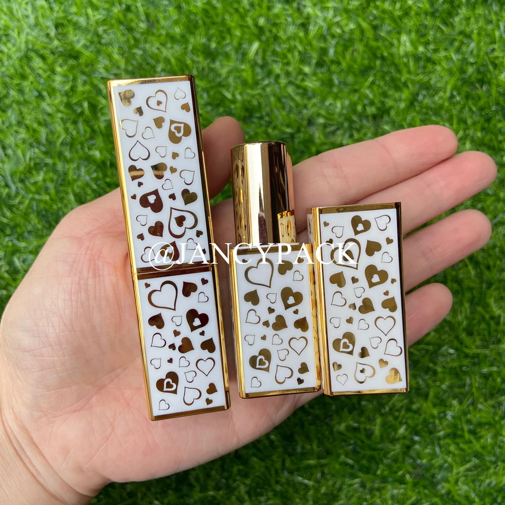 Empty luxury magnetic Lipstick Tube 12.1mm Diy Lip Balm Tubes Homemade Lip Stick Beauty Lipstick Balm Cosmetic Containers Gift
