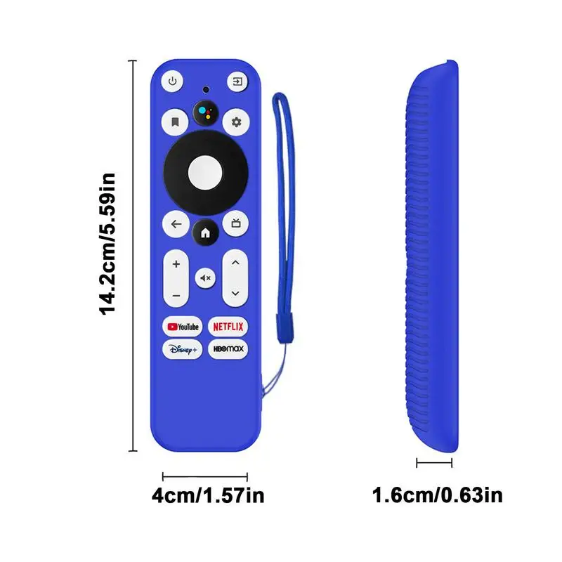 Silicone Tv Remote Control Case For ONN forAndroid TV 2K FHD Streaming Stick Shockproof Washable Remote Protective Cover Sleeve