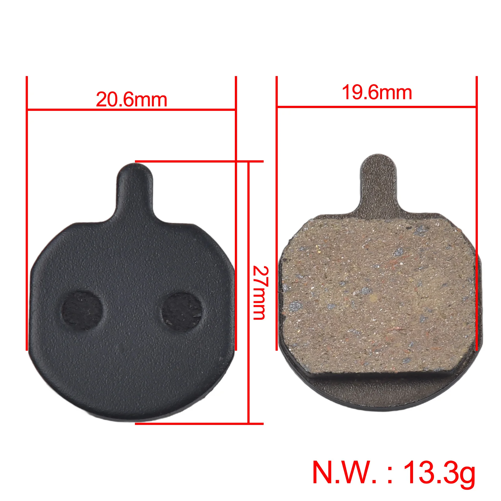 Heat Resistant Resin Brake Pads for HAYES MX2 MX3 MX4 For BENGAL HELI X3 Enhanced Durability Optimal Performance