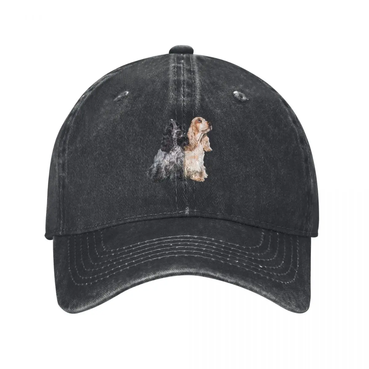 Cocker Spaniel Blue Roan Orange Roan Cute Puppy Dogs Baseball Cap Streetwear derby hat For Girls Men's