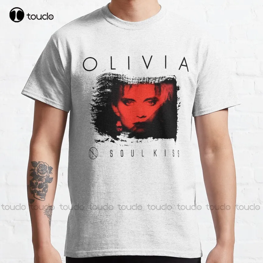 Olivia Newton John Soul Kiss 1985 Classic T-Shirt Mens White Shirt Custom Aldult Teen Unisex Digital Printing Tee Shirts Xs-5Xl