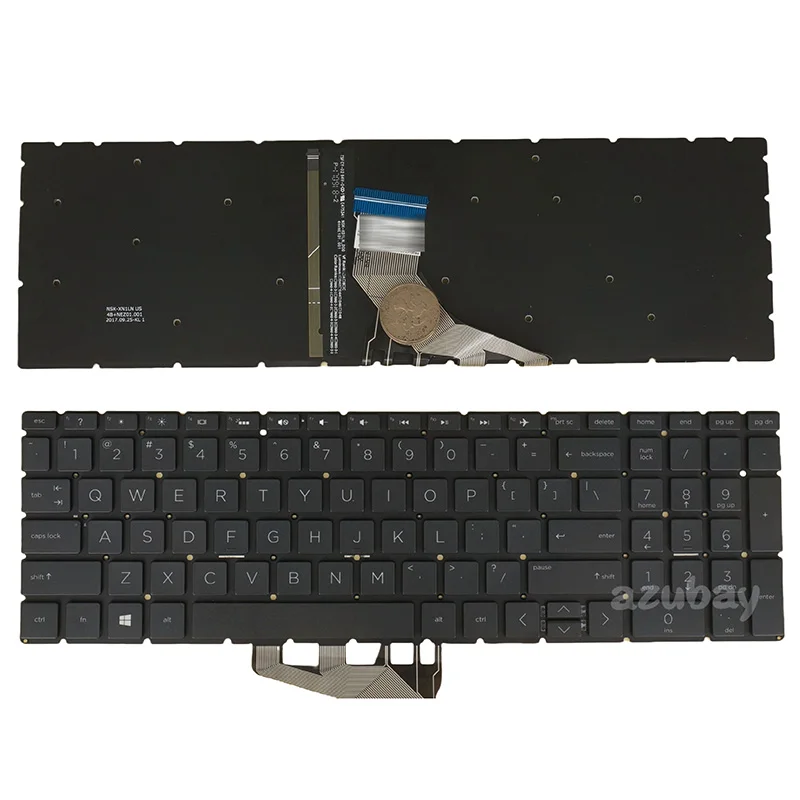 Laptop Keyboard For HP 256 G8， 250 G9， 255 G9 256 G9 ， 470 G7， ENVY 15-cn， 15m-cn，15s-du 5-DS 15m-ds 15-ds US Backlit Black