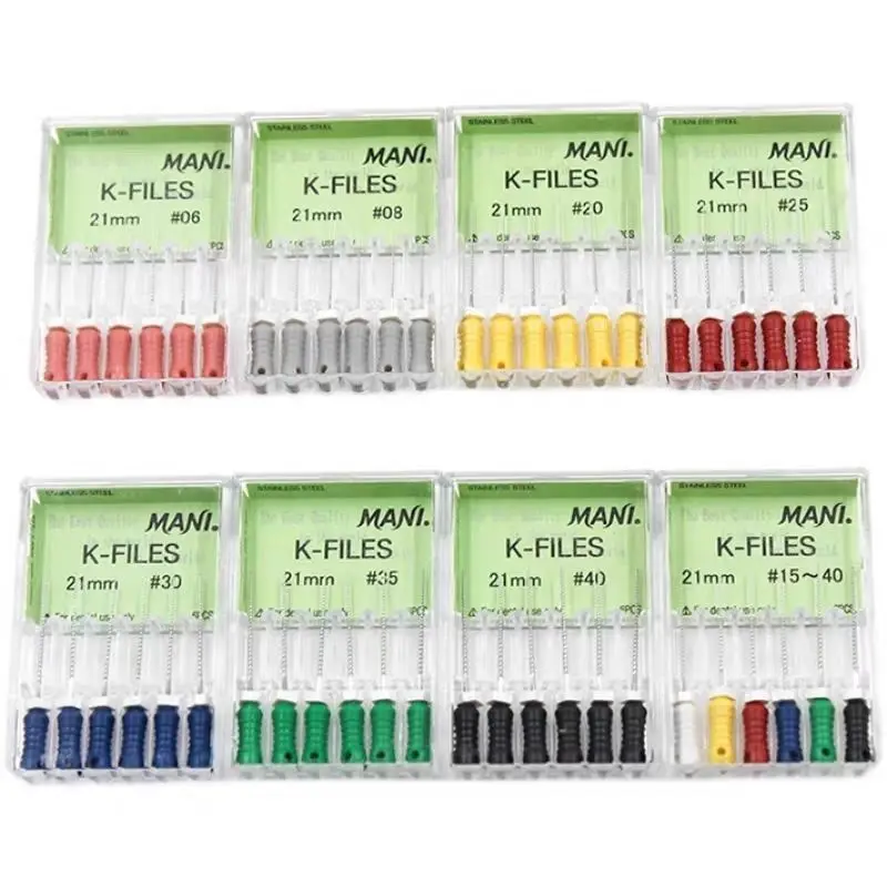 

Стоматологический материал, файл корневых каналов, ручной файл корневых каналов K, нержавеющая сталь, устойчивый к коррозии, стоматологический инструмент для лечения полости рта