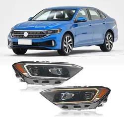 LED Headlights For VW Volkswagen Jetta MK7 2019-2023 With The Start Up Animation Sequential Indicator Front Lamp Assembly