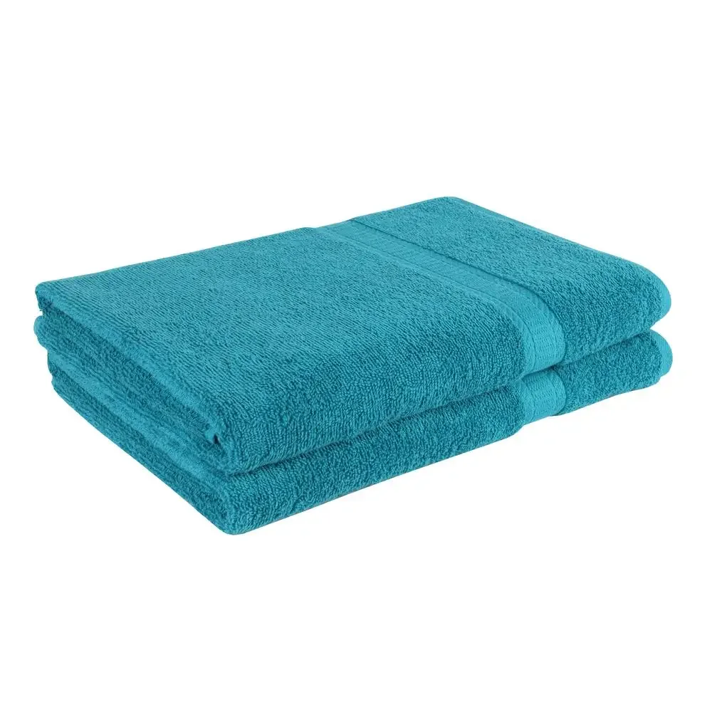 

Soft Cotton Bath Sheets Set 2 Piece Turquoise Towel Collection