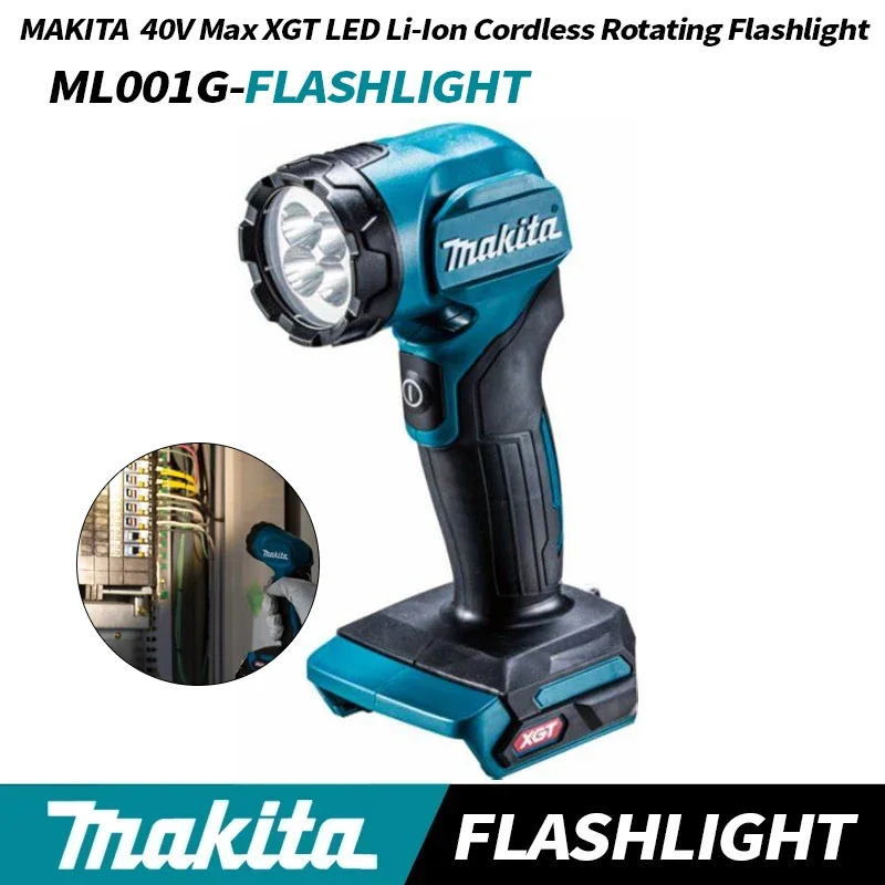 Makita ML001G LED Flashlight XGT 40Vmax  Rechargeable 160lm indoor outdoors night Searchlight Bare Tool MAKITA Flashlight