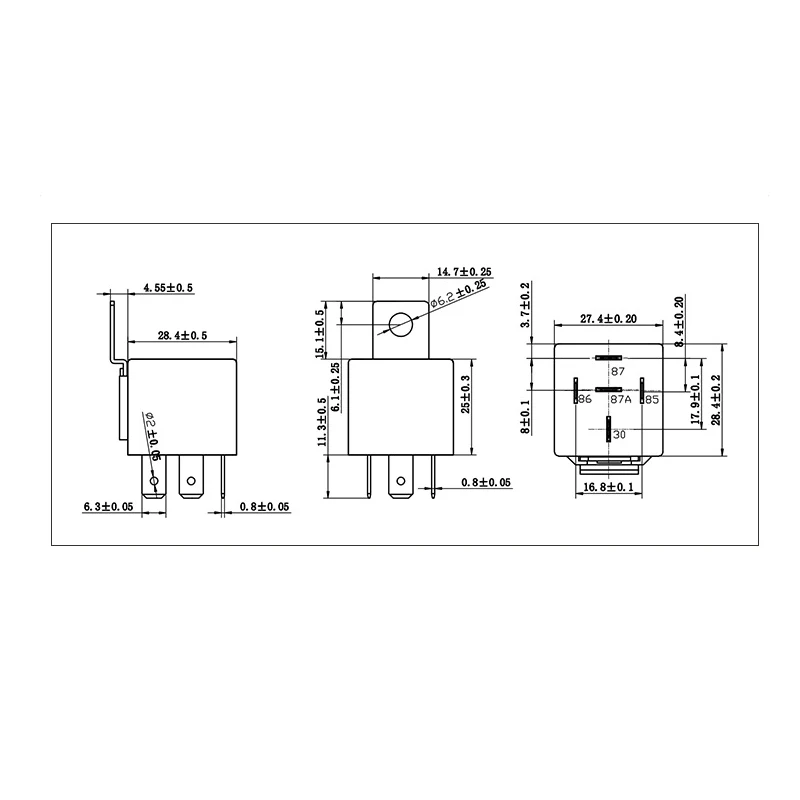 Car Relay Waterproof Automotive Relay Headlight Air Conditioner 40A 12V/24V 4 pin/5 pin Copper Terminal Auto Relay JD2912