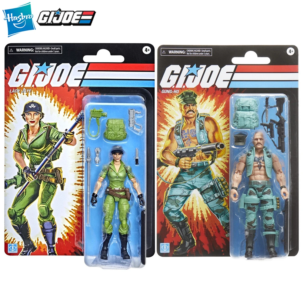 【在庫あり】ハスブロ G.I. ジョー分類シリーズレディジェイ & ガンホー 15 センチメートル限定レトロカードバックアクションソルジャーフィギュア模型玩具