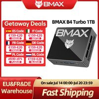 BMAX B4 Turbo Mini PC Windows 11 PC Intel N150 16GB 1TB SSD 2 * HDMI 1 * Type-C Supports 4K @ 60Hz 1000MHz Intel Graphics
