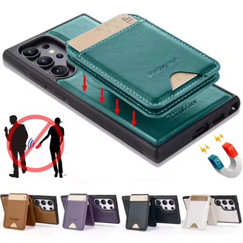 Leather Case For Samsung Galaxy A16 A36 A56 A55 A35 A15 A25 S25 S24 Ultra S23 S22 Plus + 2 in 1 Detachable Vertical Wallet Cover