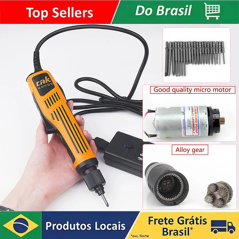 New Industry Electric Screwdriver Semi-Automatic Screwdriver Torque Power Tools Drill Driver Adjustable Copper Motor For 1.2-6mm