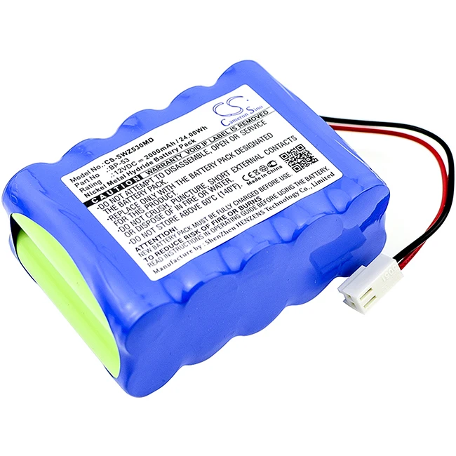 Cameron Sino 2000mAh Battery For Smiths Top Corporation BP-53 Corporation TOP-5300 TOP Infusion Pumps 2200 3300 TMP-S1010