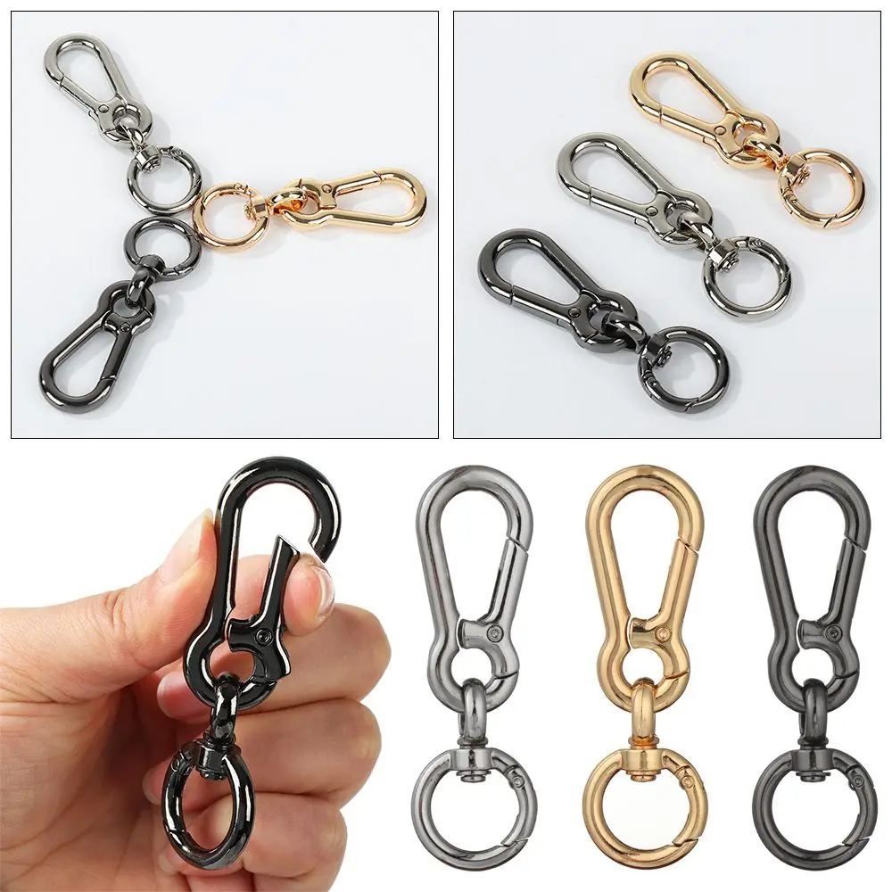 High quality Outdoor Tools Zinc Alloy Hooks Snap Clasp Clip Carabiner Purses Handbags Bag Belt Buckle Spring Gourd Buckles