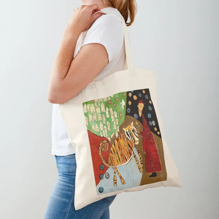 

Fables - The Tiger Tote Bag Reusable bags Canvas stote bag free delivery bags Custom bag