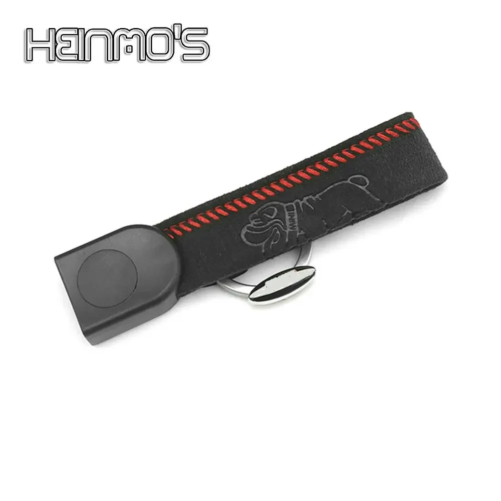 Auto Styling Suede Accessories Key Chain Case Shell Cover Protector Rope For Mini Cooper S/JCW F54 F55 F56 F57 F60 Countryman