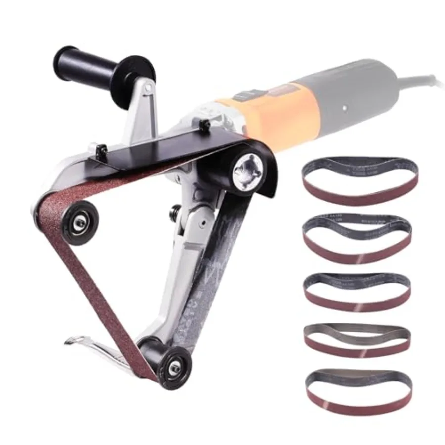 

for Angle Grinder US 5/8-11 Thread Pipe Tube Sanding Attachment with 10PCS Sanding s 60/120/240/400/600 Grits for Metalworking