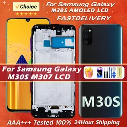 6.4'' AMOLED For Samsung Galaxy M30S M307F SM-M307F Replacement M30s 2019 LCD Display Touch Screen With Frame Digitizer Assembly