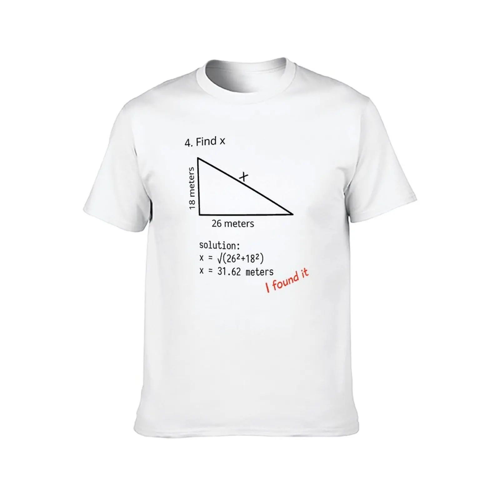 Find X (But it is actually solved) T-Shirt Louboutins cute clothes Short sleeve tee mens t shirt