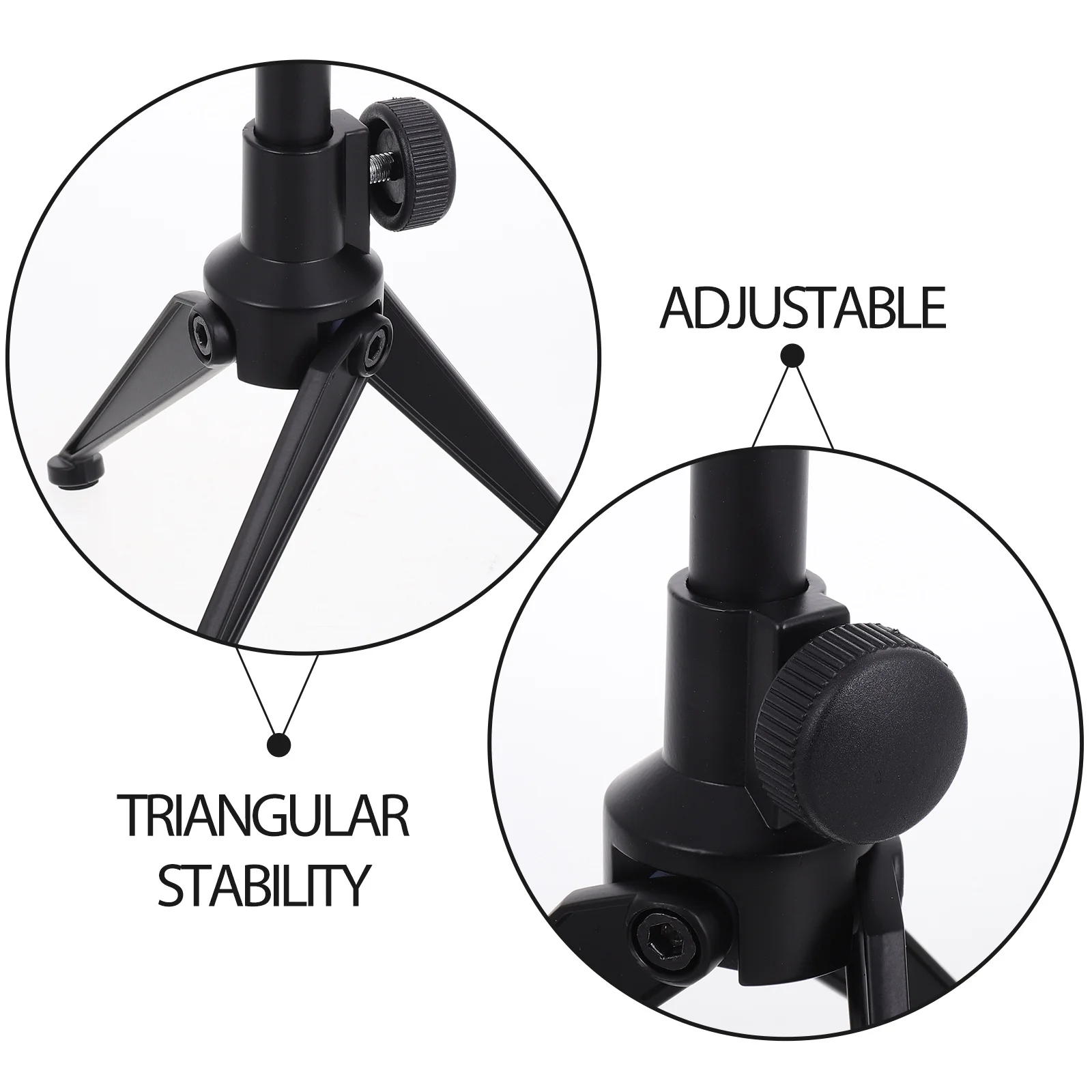 Faltbarer Mikrofonständer für den Desktop-Einsatz, stabile Stativhalterung mit verstellbarem Ausleger, kompatibel mit kabelgebundenen kabellosen Mikrofonen, tragbar