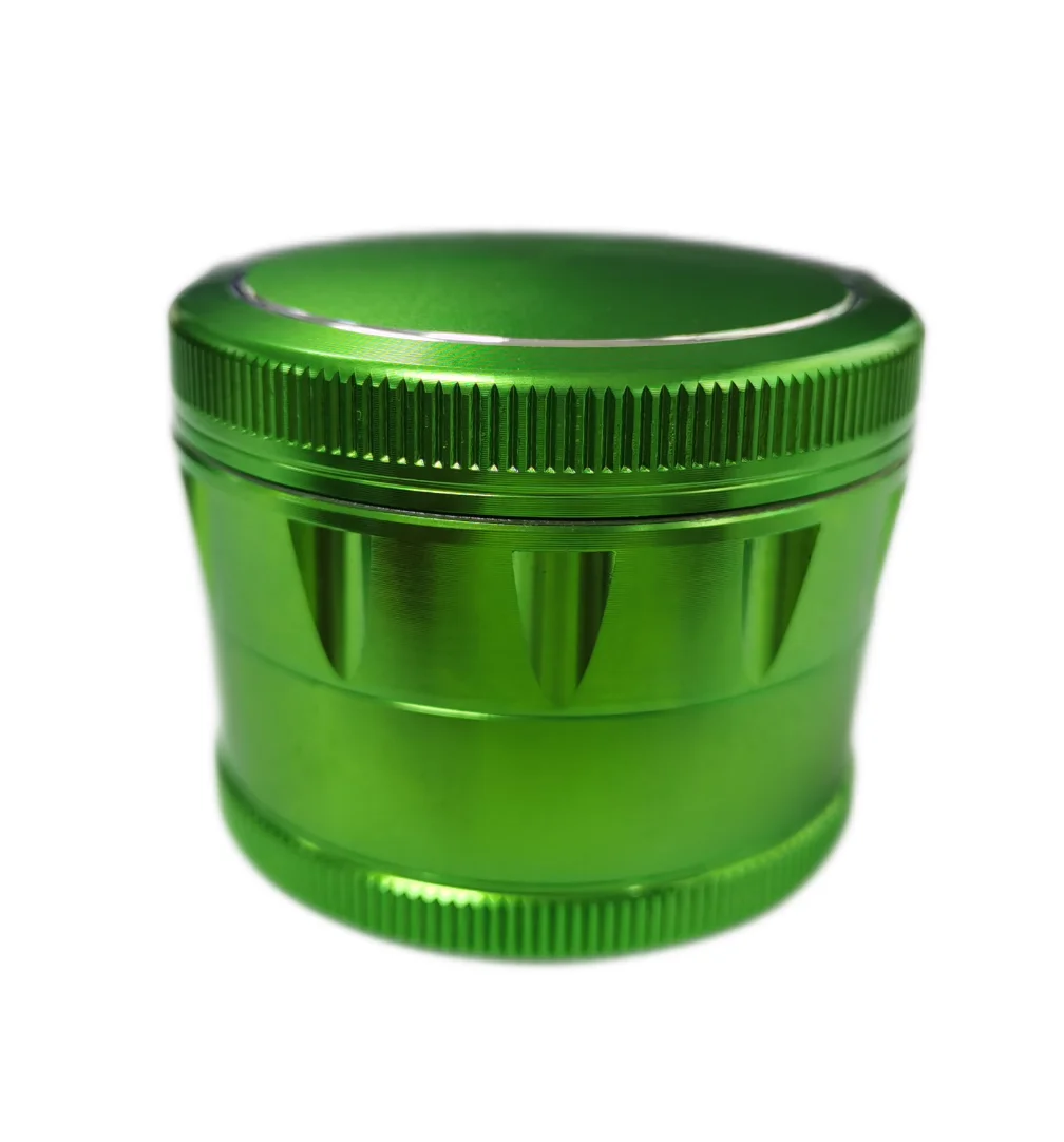 2.5" 4-Layers Aluminum Alloy Metal Tobacco spice Grinder Smoking Herb  Sharp Diamond Teeth Grinder view 3