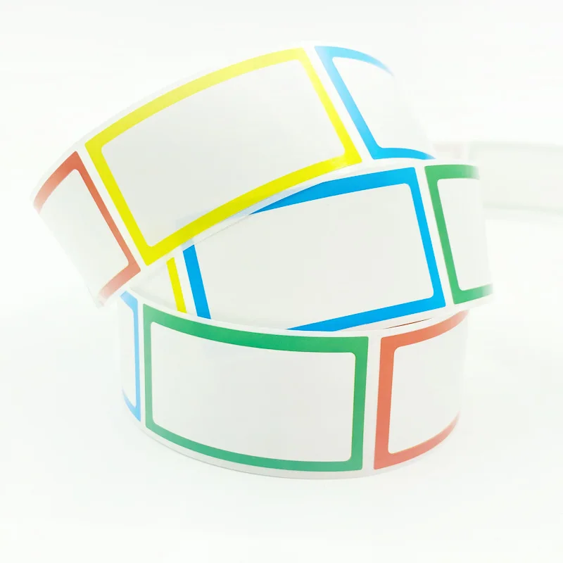 Colorful Blank Sticker for Bottle Jar Seasoning Handwritten Name Tag Stickers Name Tags 250Pcs/Roll Stationery Sticker