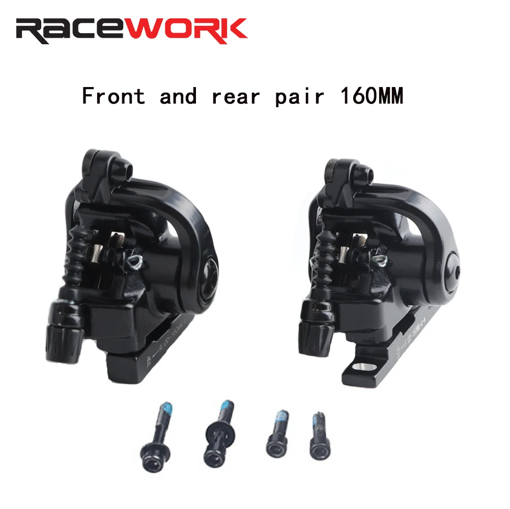 RACEWORK Road Bike Disc Brake Caliper Line Pull Flat Mount Double Piston Caliper Gravel Bicycle Mechanical Brake
