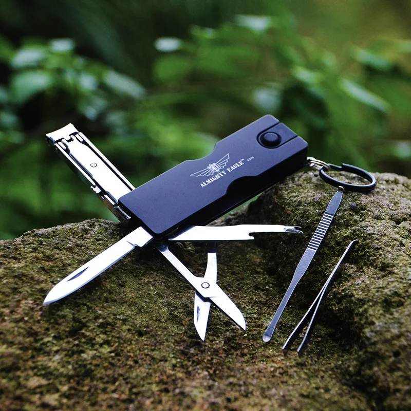 

Outdoor Multifunctional Mini Portable Folding Combination Nail Clipper Key Convenient Camping EDC Small Scissors Multi-purpose