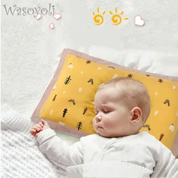 Almohada de bebé de 0 a 6 años para niños, cojín de lactancia de dibujos animados, semilla de Cassia + cáscara de trigo sarraceno, soporte para dormir