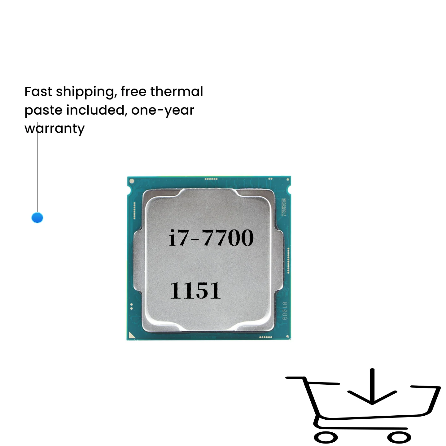 

Core i7-7700 i7 7700 3.6 GHz Quad-Core Eight-Thread CPU Processor 8M 65W LGA 1151