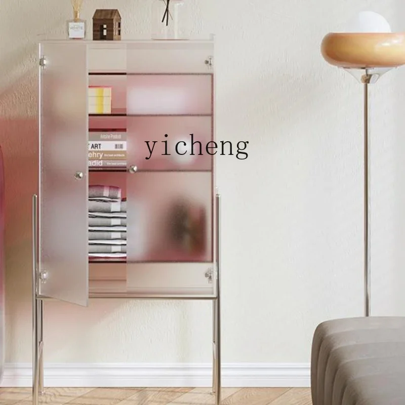 

G1 acrylic living room small side cabinet Italian minimalist decorative cabinet household display cabinet