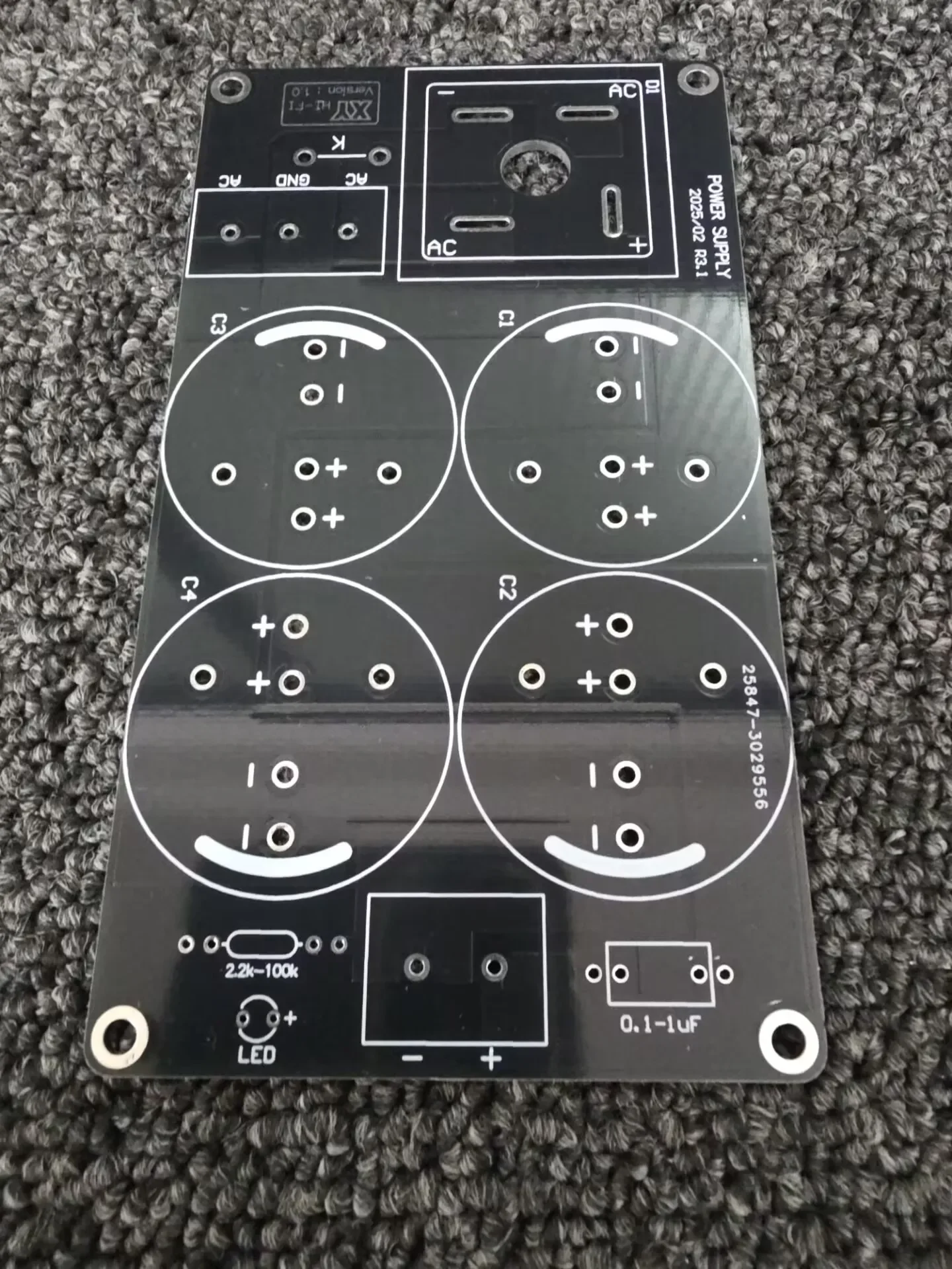 GHXAMP 50A 1969 Amplifier Rectifier Filter Board Kits 200W Large Current Signal Power Supply 50V 63V Filter Capacitor