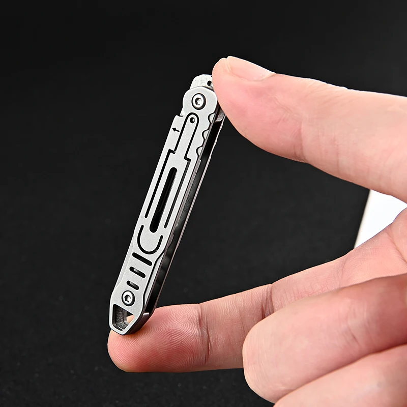 Imagem -05 - Medical Folding Bisturi Faca Edc Outdoor Desembalar Pocket Knife 10 Pcs Lâminas Substituíveis Aço Inoxidável