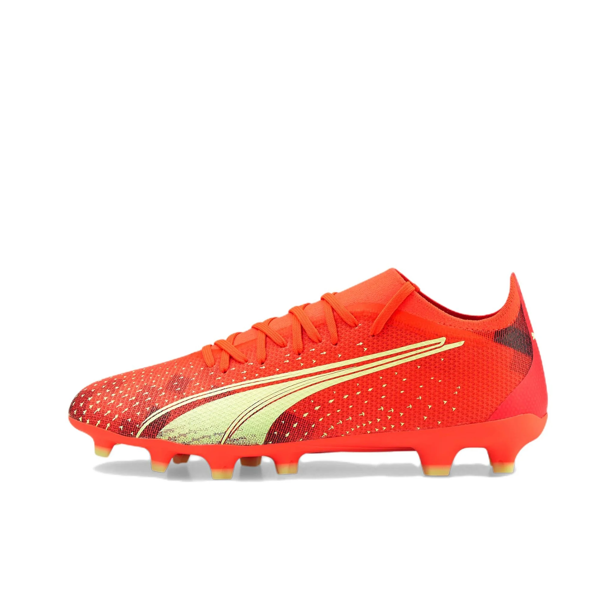 chaussures-de-football-puma-ultra-match-pour-hommes-coupe-basse-orange-et-rouge-106900-03