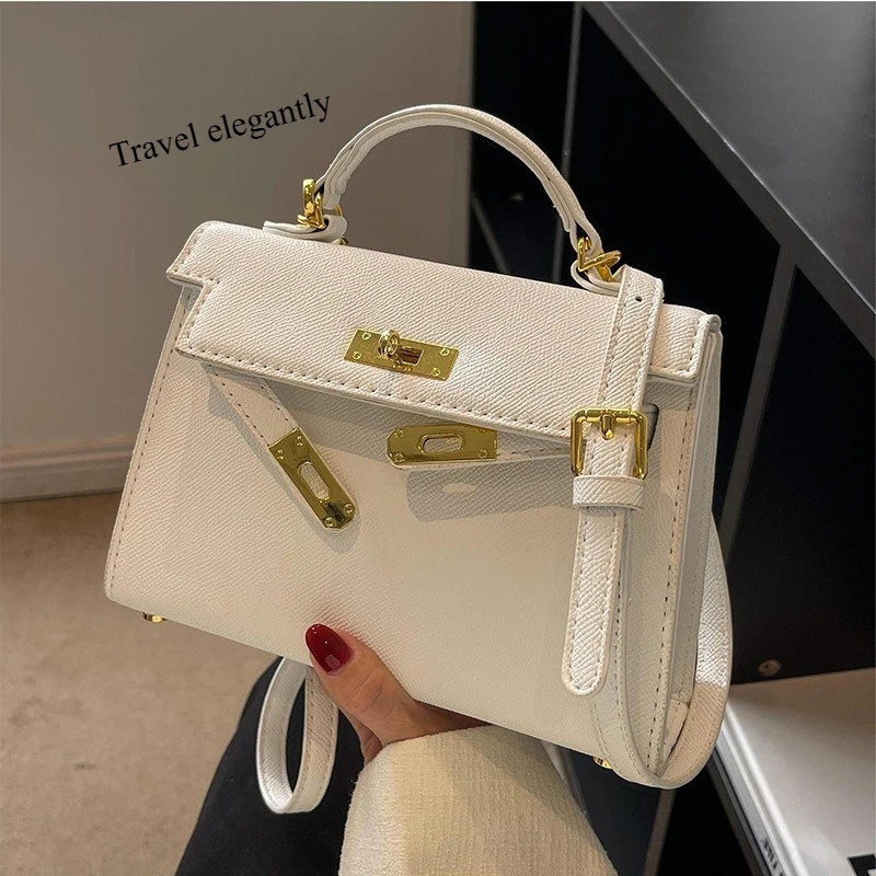 Cross-border women's handbags 2025 new trendy versatile shoulder bag popular Kelly bag