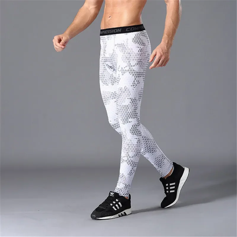 

Running Motorcycle Compression Pants Camouflage Men Leggings Tights Basketball Motobike Training Fitness Sports Soccer Trousers