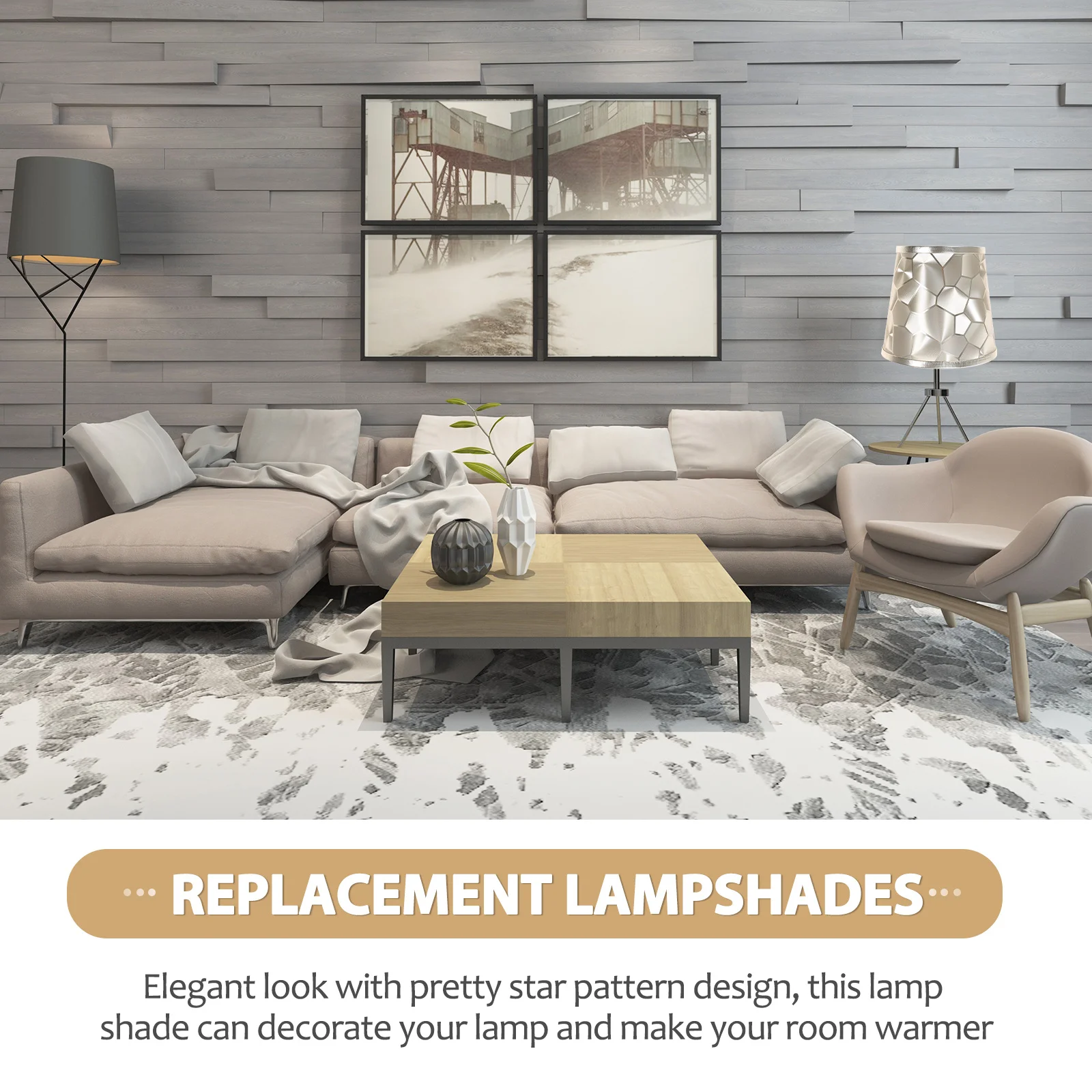 غطاء غطاء مصباح مكتبي بجانب السرير، تصميم بسيط، ملحقات حديثة بديلة لتزيين الإضاءة الناعمة لغرفة المعيشة المنزلية