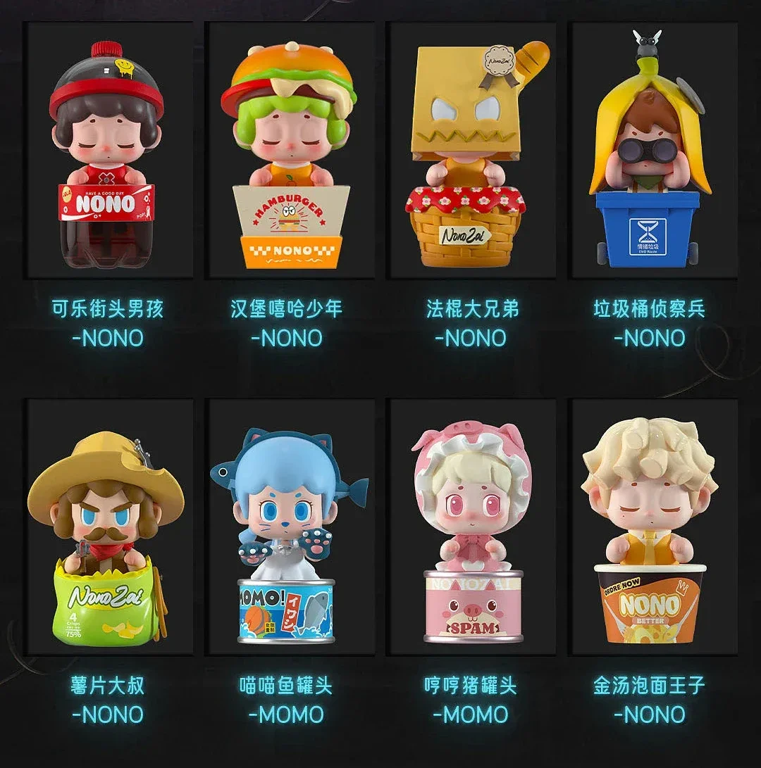 NONO Snack Party Series Blind Box Cute Anime Action Figure