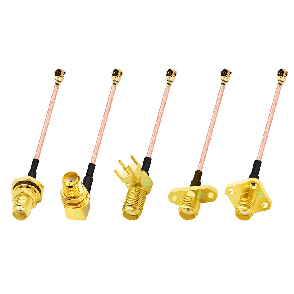 1Pcs SMA Female Male to IPX1 RF Coax Adapter RG178 Pigtail Jumper Cable SMA to IPX Cable Mini PCI Extension Cable